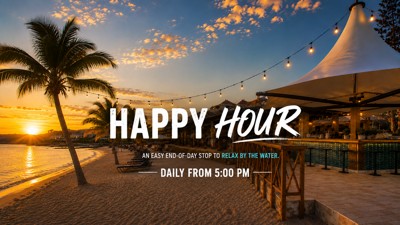 HAPPY HOUR -  Schooner Bar