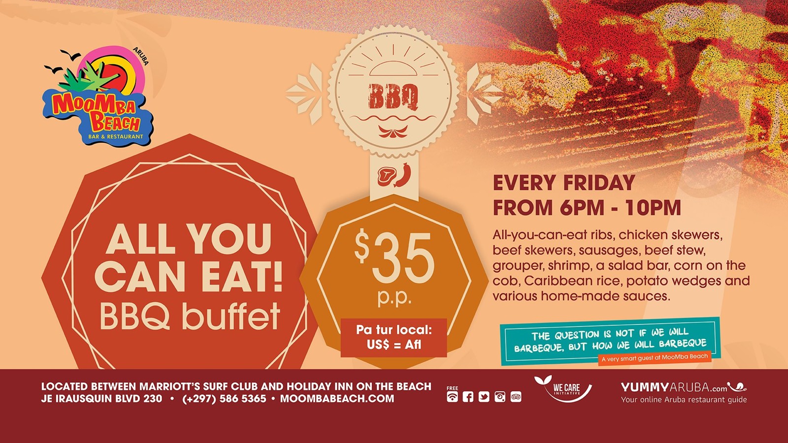 BBQ Buffet Night at MooMba Beach - Image 1