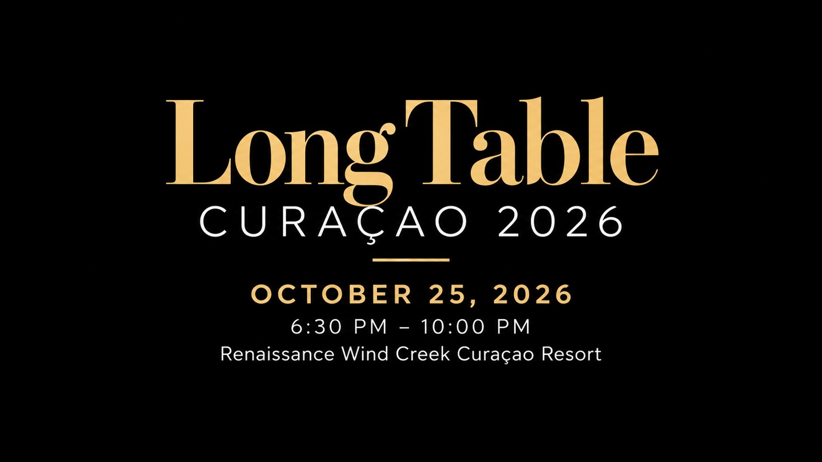 Long Table Curaçao 2026 - Image 1