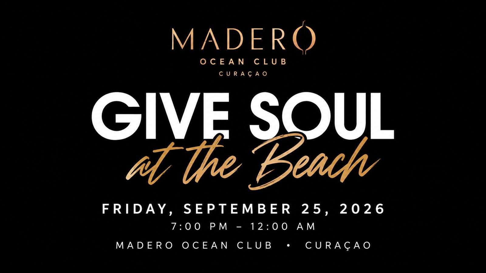 Give Soul Curaçao – Madero Ocean Club - Image 1