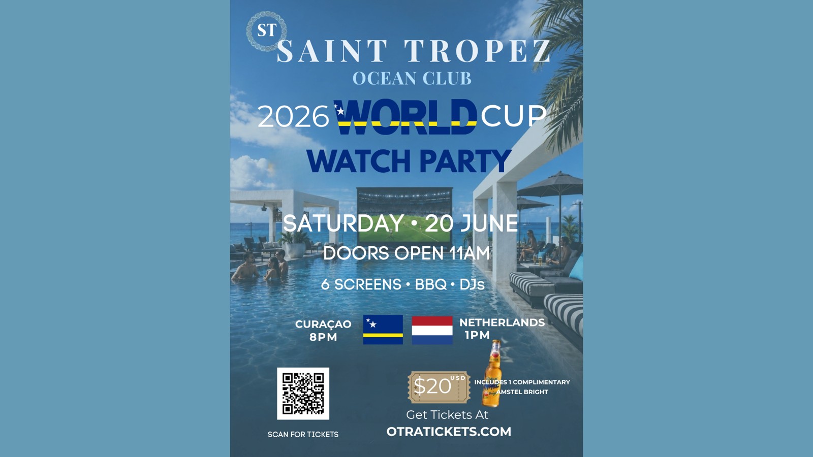 FIFA World Cup Watch Party – Saint Tropez Ocean Club - Image 1