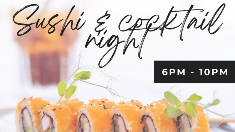 Monday's Cocktails & Sushi at Saint Tropez