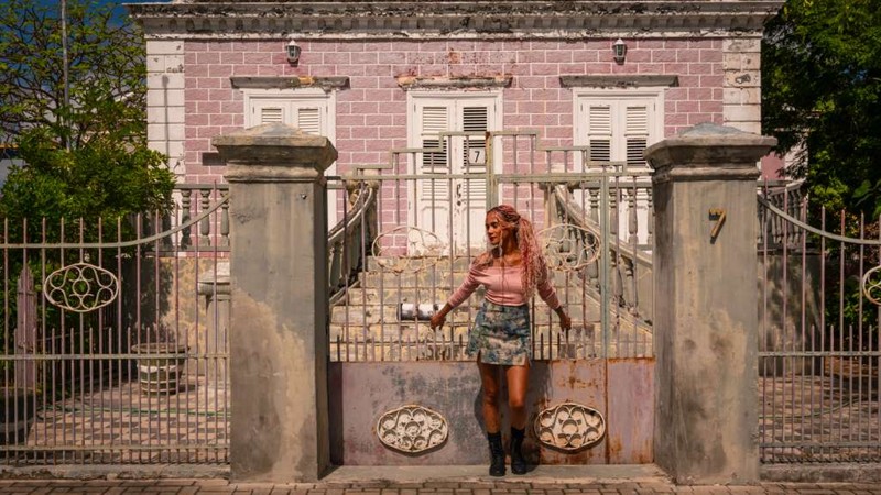 Pink Crumbling Wall